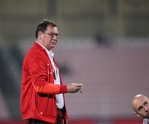 Jan Urban na meczu Malta - Polska