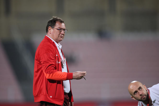 Jan Urban na meczu Malta - Polska