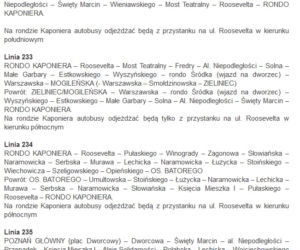 Zmiany w rozkładzie MPK Poznań od 1 września