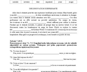 EGZAMIN GIMNAZJALNY 2014 JĘZYK FRANCUSKI - ARKUSZE z CKE poziom ROZSZERZONY