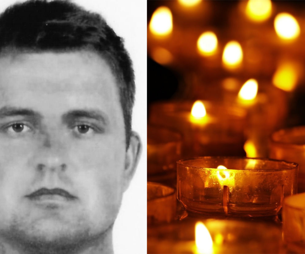 Straszli wypadek z udziałem młodego policjanta. St. post. Tomasz Trejta zginął na miejscu