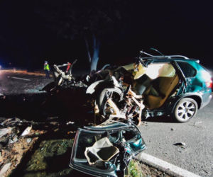 Trzcianka: BMW uderzyło w dwa drzewa! 23-latek zginął na miejscu