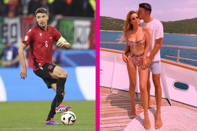 Lider kadry Albanii ma piękną żonę. To dla niej Berat Djimsiti chce awansować na mundial