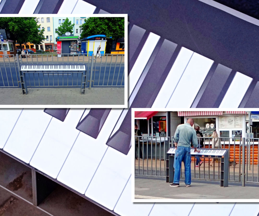 Muzyczne klimaty na przystanku tramwajowym w centrum Szczecina. Skąd wzięło się to nietypowe pianino? 