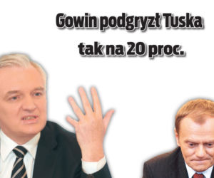 Gowin podgryzł Tuska tak na 20 proc.