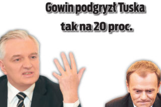 Gowin podgryzł Tuska tak na 20 proc.