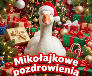 Kartka z życzeniami na Mikołajki