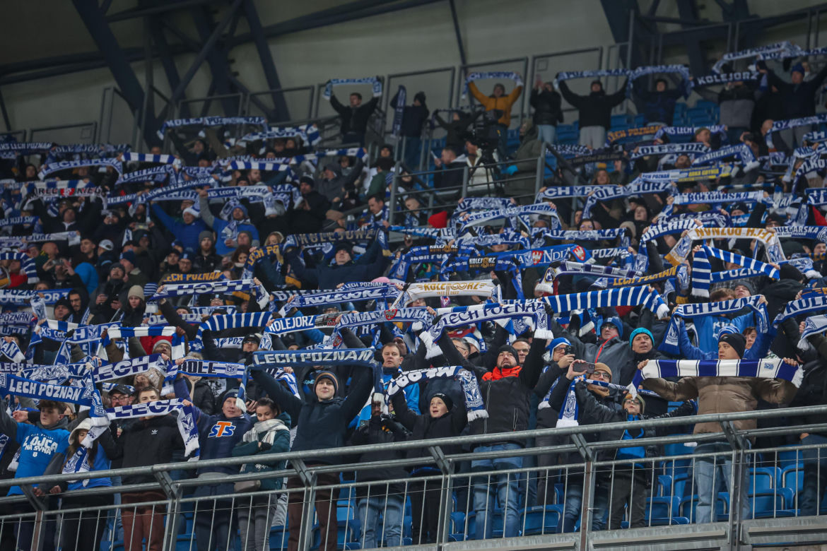 Lech Poznań - GKS Katowice. Kibice na meczu PKO BP Ekstraklasy