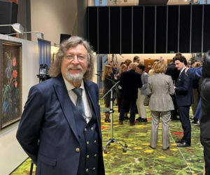 Kuzyn Kaczyńskiego pokazał swoje dzieła w Parlamencie Europejskim. Była premier wśród gości wystawy