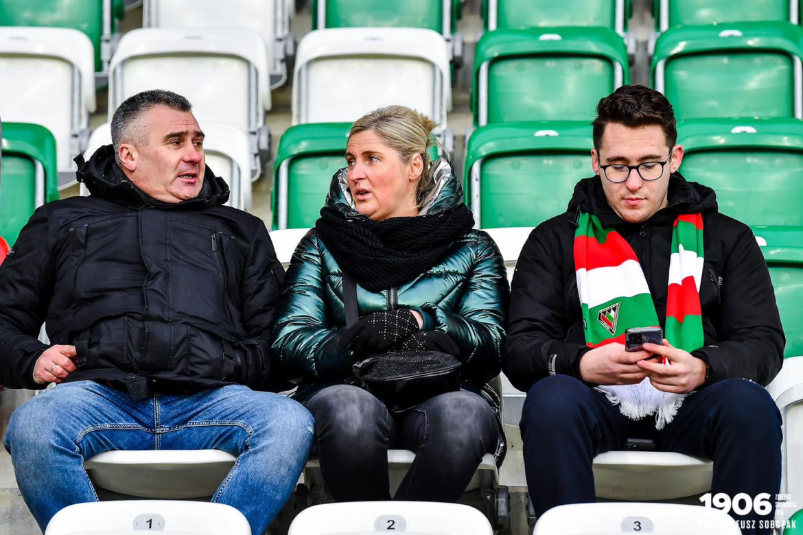 Kibice na meczu Zagłębie Sosnowiec - GKS Katowice