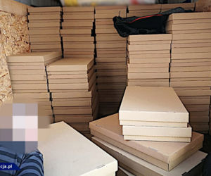 Płock. Mieli pistolet maszynowy, broń z tłumikiem i 25 kg narkotyków! [WIDEO]