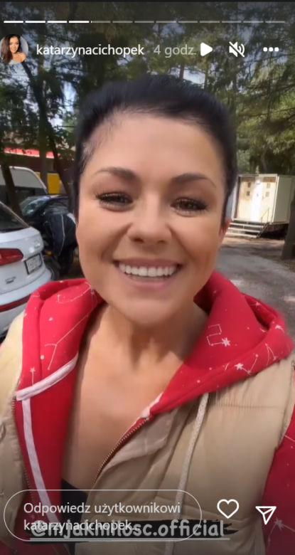 M jak miłość. Katarzyna Cichopek na planie 