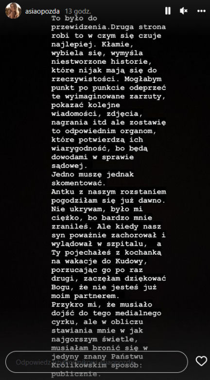 Antek Królikowski i Joanna Opozda - bankowe transakcje