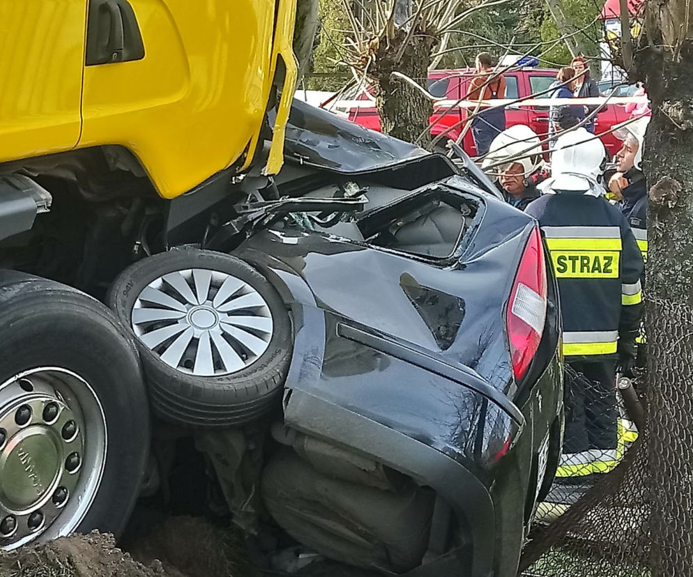 Śmiertelny wypadek w Drużbicach. Nie żyje kierowca osobówki