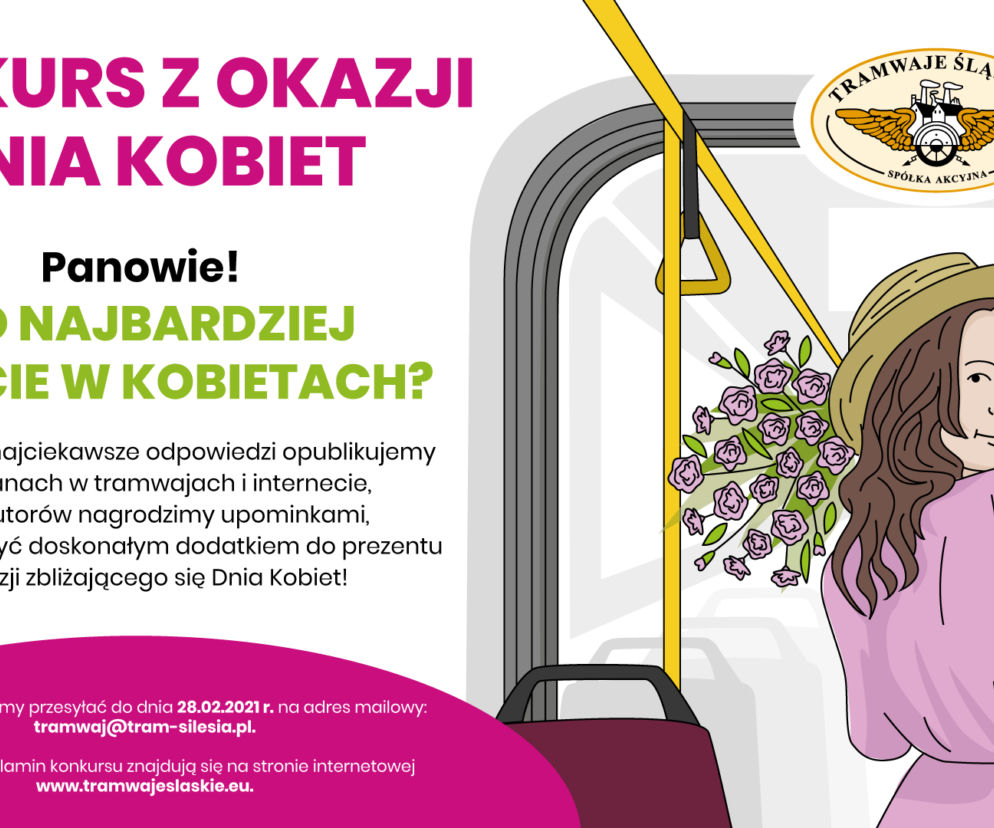 Konkurs z okazji Dnia Kobiet w Tramwajach Śląskich