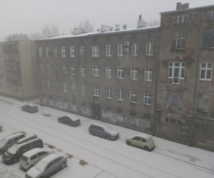 Burza śnieżna w Łodzi 17.01.2022