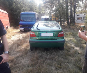 Nielegalna impreza w środku lasu