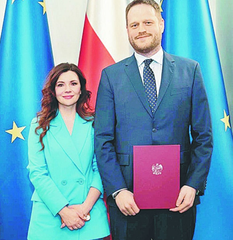 Janusz Cieszyński z żoną