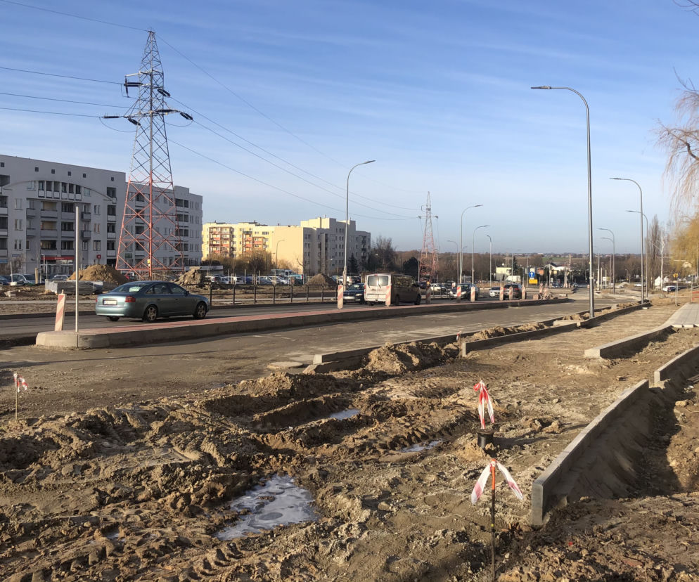 Budowa ronda na skrzyżowaniu ulic Podmiejskiej i Wyszyńskiego w Kaliszu