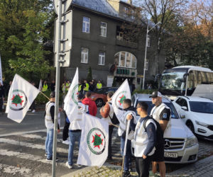 Górnicy protestują przeciw zwolnieniom