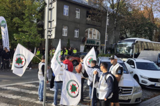 Górnicy protestują przeciw zwolnieniom