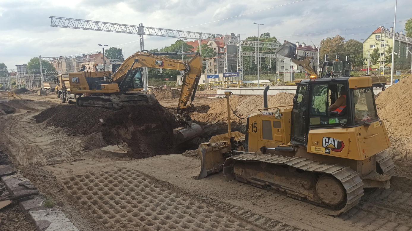 Dworzec Główny - postępy przy budowie