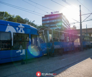 Zderzenie tramwajów na ul. Klimeckiego w Krakowie. Policja wyjaśnia przyczynę