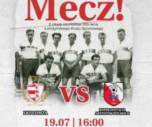 ŁKS Łomża zagra z Reprezentacją Artystów Polskich. Mecz już za kilka dni!