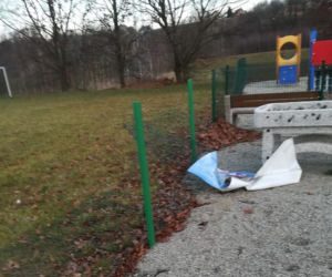 Wandale zdewastowali obiekty TKKF Pogórze Ciężkowice