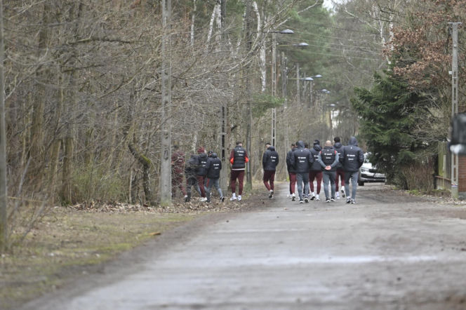 Polska - Albania. Reprezentacja Polski na spacerze