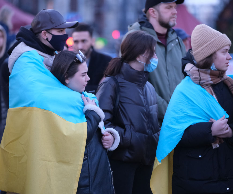  Wojna na Ukrainie. Protest w Katowicach [ZDJĘCIA]