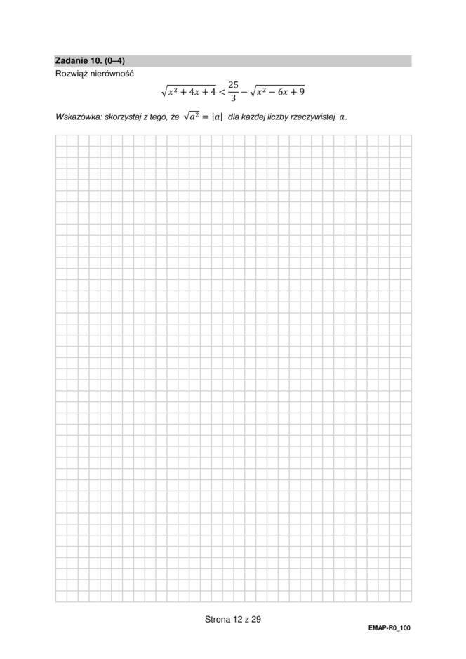 Matura z matematyki rozszerzonej 2023 - stara formuła