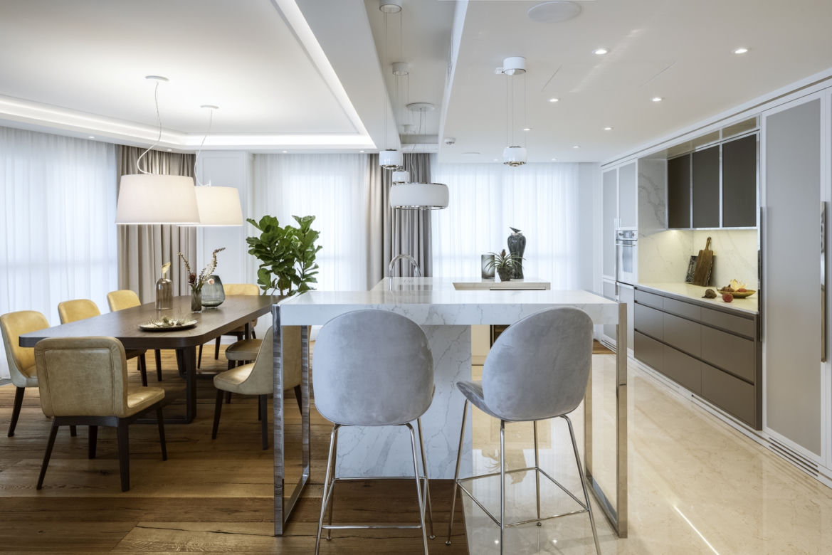 Nowoczesna elegancja – projekt apartamentu w Warszawie