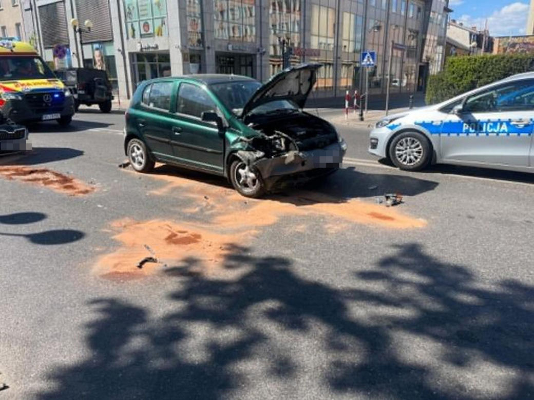 Wypadek samochodowy w Siedlcach