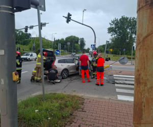 Wypadek na skrzyżowaniu w Starachowicach