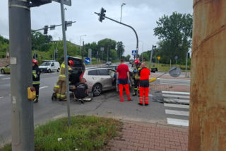 Wypadek na skrzyżowaniu w Starachowicach