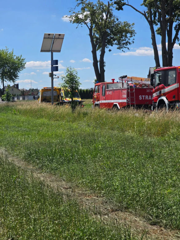Czołówka na DK 63 w Chodowie. Kilka osób zostało poszkodowanych, w tym dziecko