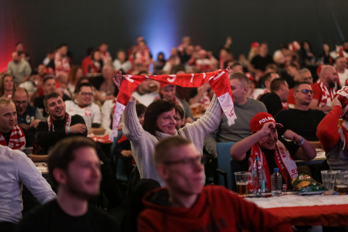 Strefa kibica na Stadionie Śląskim w czasie meczu Polska-Meksyk