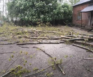 TRĄBA POWIETRZNA powietrzna w Łódzkiem. ZOBACZ Jakie szkody wywołał żywioł? [FOTO, WIDEO]