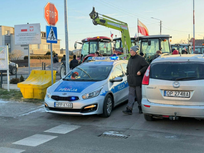 Protest rolników w Waleńczowie przeciwko umowie Mercosur