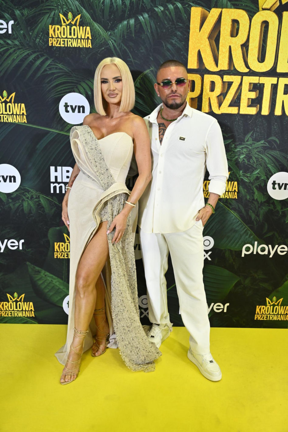 Rutkowski w zbroi, Jarosińska w kapeluszu i skromna Felicjańska