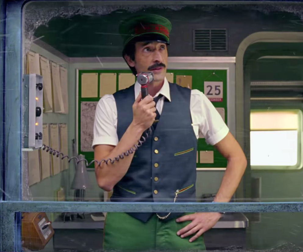 screen z reklamy Come Together – a film directed by Wes Anderson starring Adrien Brody – H&M