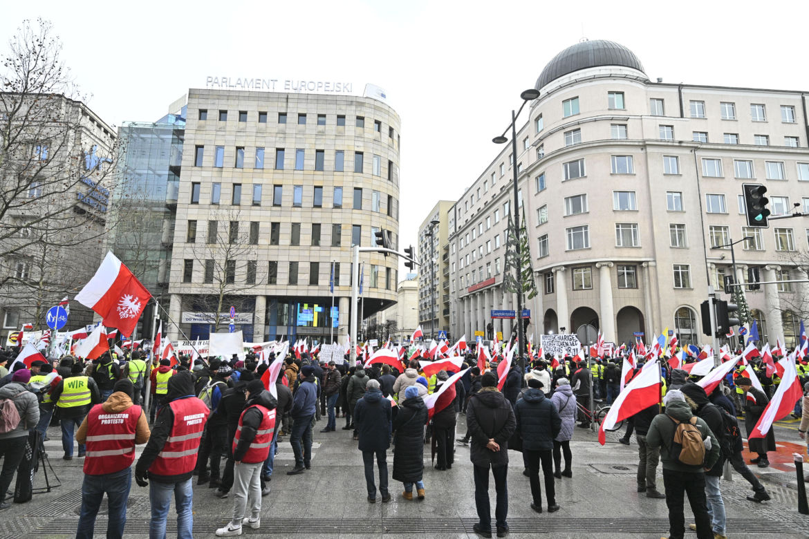 Protest rolników w Warszawie (3.01.2025)