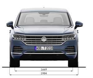 2018 Volkswagen Touareg - wymiary nadwozia
