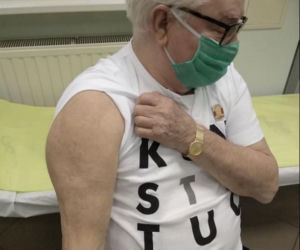Zmizerniały Wałęsa został zaszczepiony