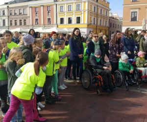 I love green na Rynku Wielkim w Zamościu