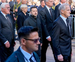 Karol Nawrocki na pogrzebie króla