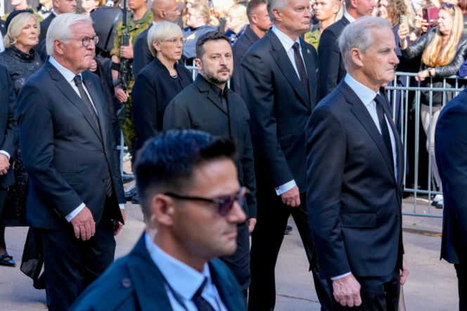 Karol Nawrocki na pogrzebie króla