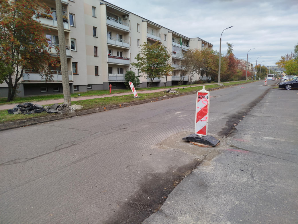 Trwa remont nawierzchni ulic Romanówka i Unitów Podlaskich w Siedlcach