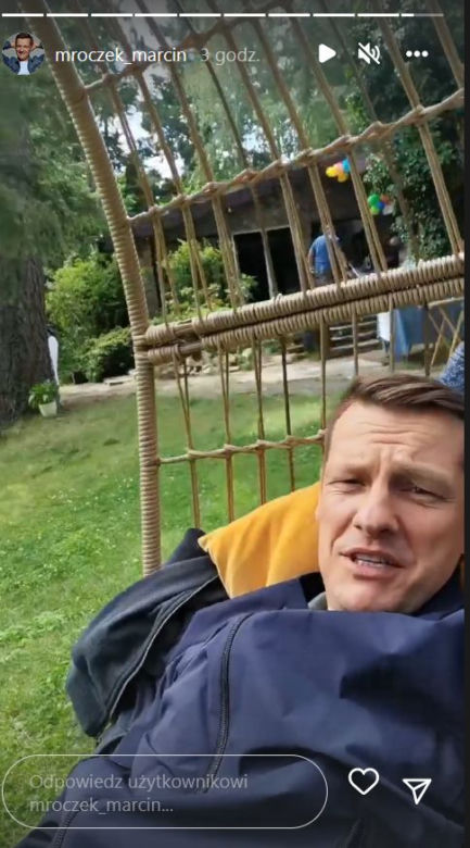 M jak miłość na planie. Marcin Mroczek (Piotrek) w siedlisku w Grabinie